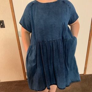 🧡ASOS CURVE Denim Smock Dress🧡
